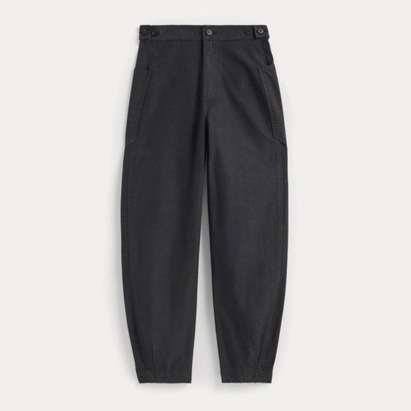 Everlane Women's Fatigue Barrel Pant in Black, Size 16, Cotton/Linen - Picture 3 of 5